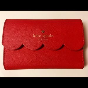 Sold! Kate Spade Red Leather Vintage Wallet